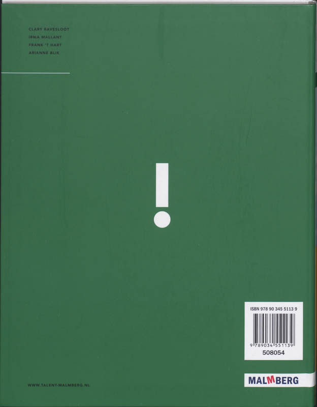 Achterkant van Handboek
