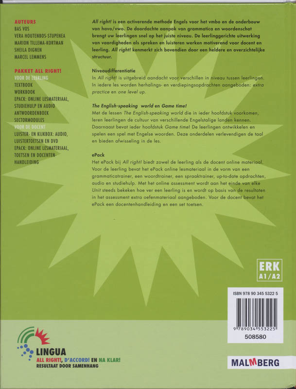 Achterkant van Textbook