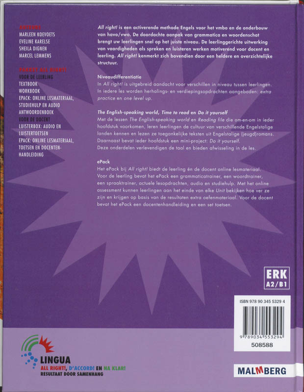 Achterkant van Textbook