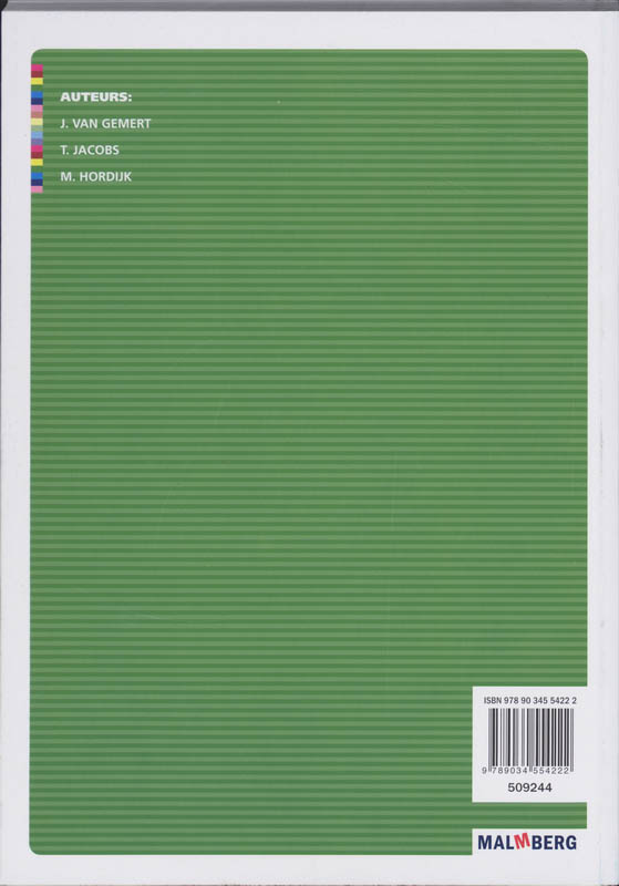 Achterkant van Leerwerkboek deel A