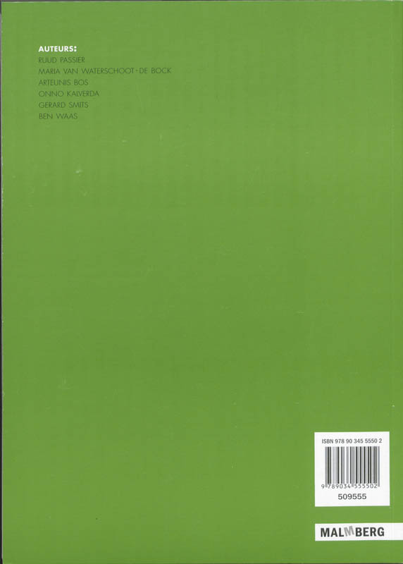 Achterkant van Werkboek