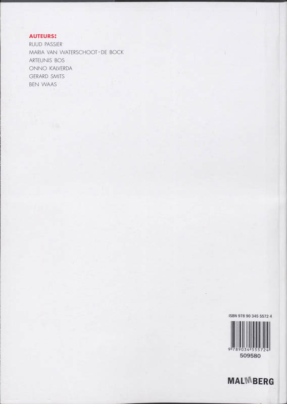 Achterkant van Antwoordenboek 1