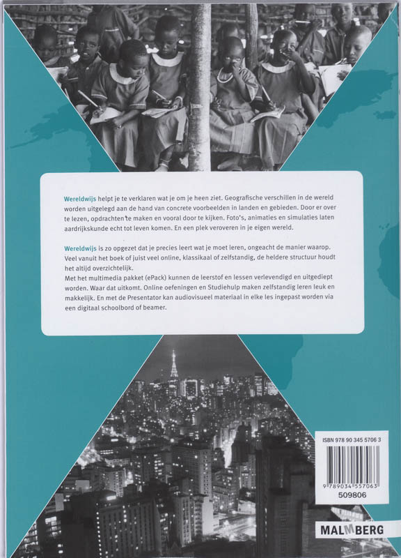 Achterkant van antwoordenboek