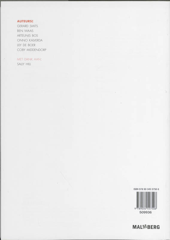 Achterkant van Antwoordenboek