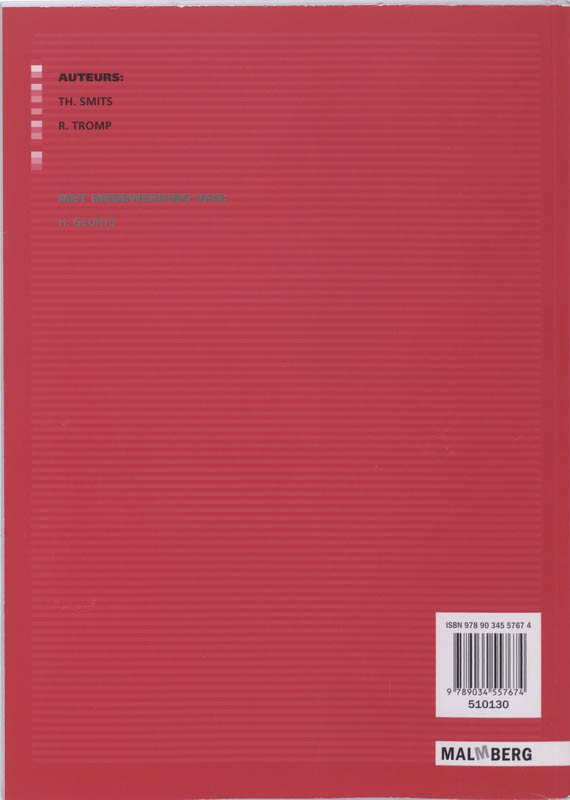 Achterkant van Uitwerkingenboek A