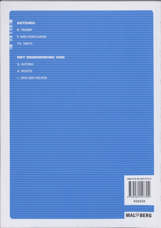 Achterkant van Werkboek A