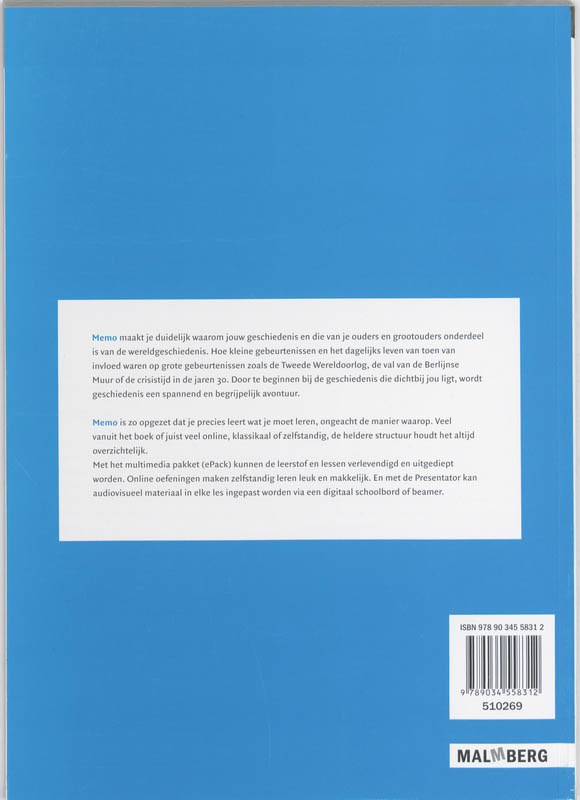 Achterkant van Antwoordenboek