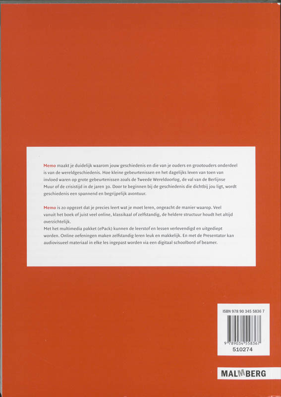 Achterkant van Werkboek