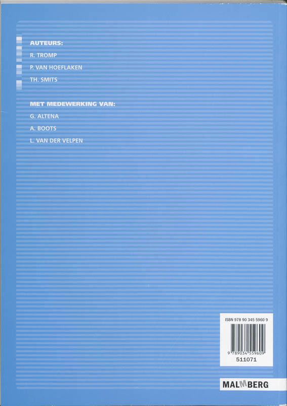 Achterkant van 2-uurs uitwerkingenboek B