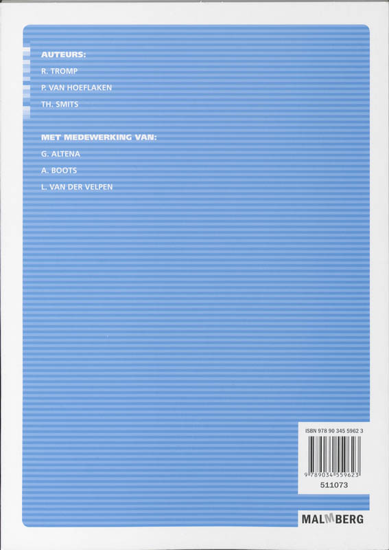 Achterkant van 2-uurs werkboek