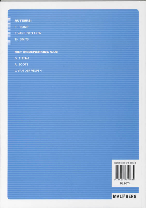 Achterkant van 2-uurs werkboek