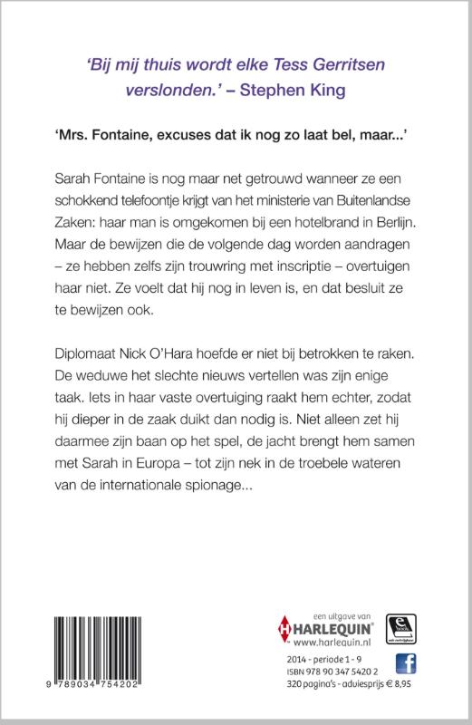 Achterkant van Dicht op de hielen
