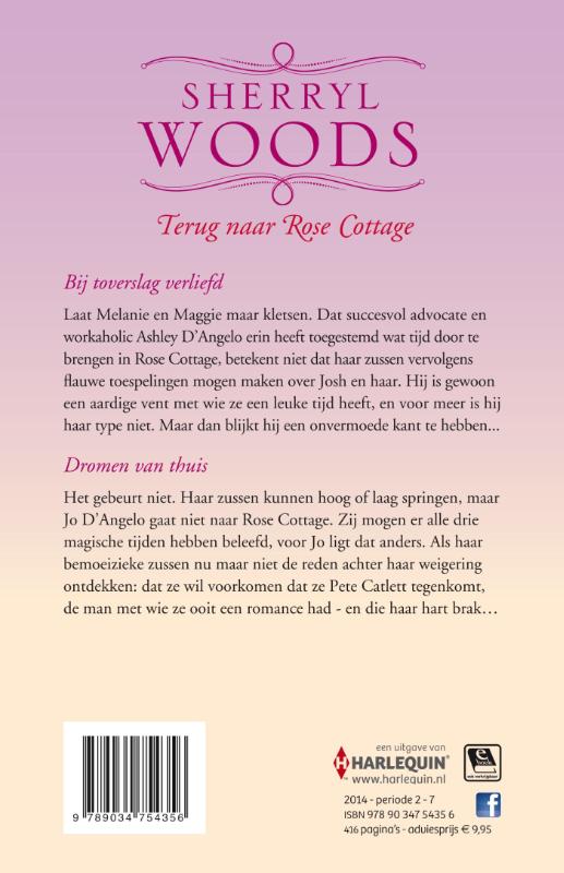 Achterkant van Terug naar Rose Cottage