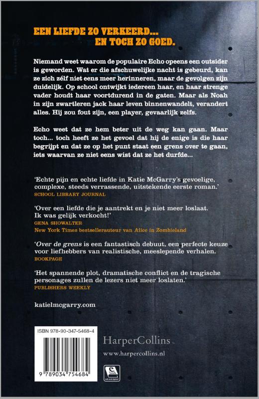 Achterkant van Over de grens
