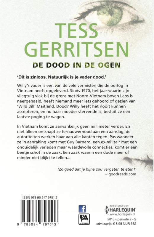 Achterkant van De dood in de ogen