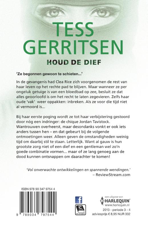Achterkant van Houd de dief