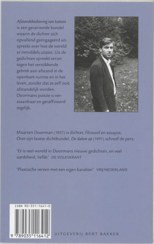 Achterkant van Afstandsbediening van katoen