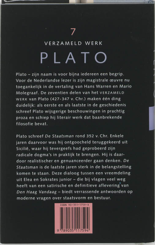 Achterkant van De staatsman