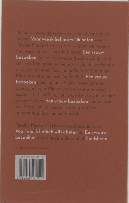 Achterkant van Een vrouw bezoeken