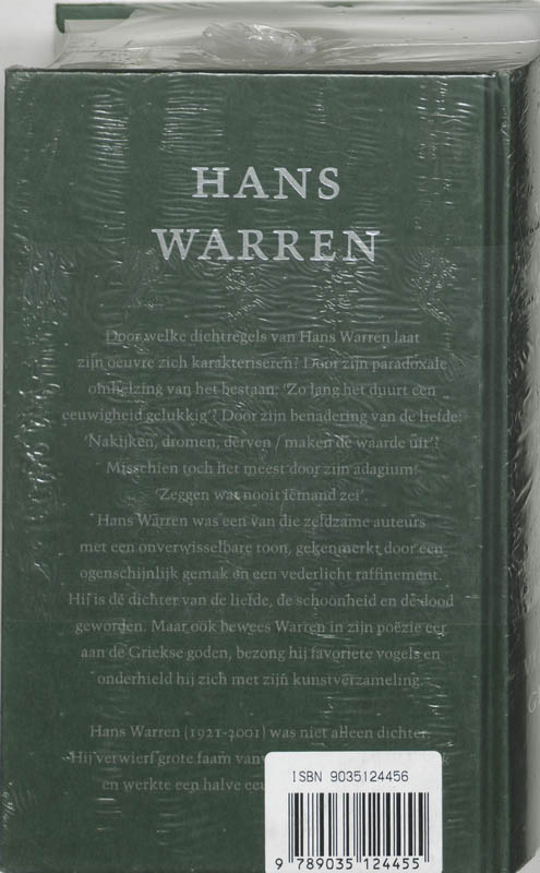 Achterkant van Verzamelde gedichten