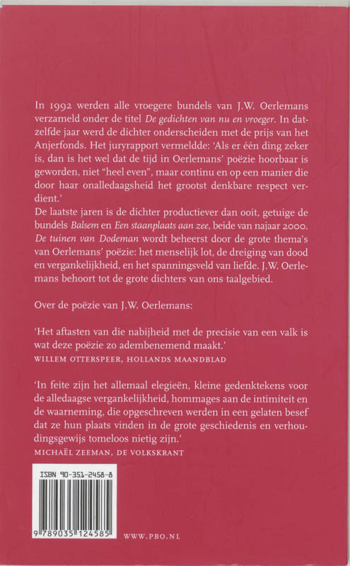 Achterkant van De tuinen van Dodeman
