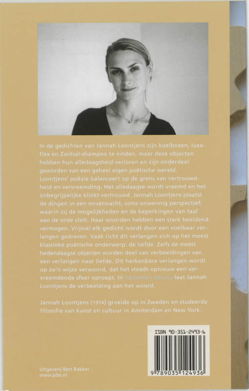 Achterkant van Varianten van nu