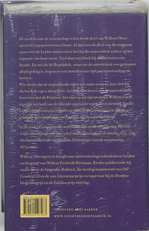 Achterkant van De werken van de wetenschap