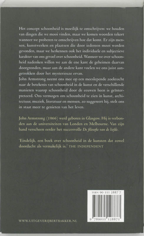 Achterkant van De filosofie van de schoonheid
