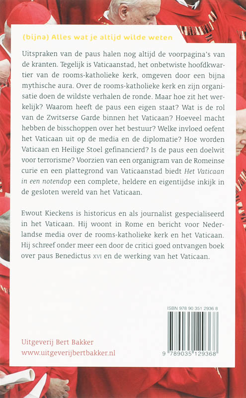 Achterkant van Het Vaticaan in een notendop