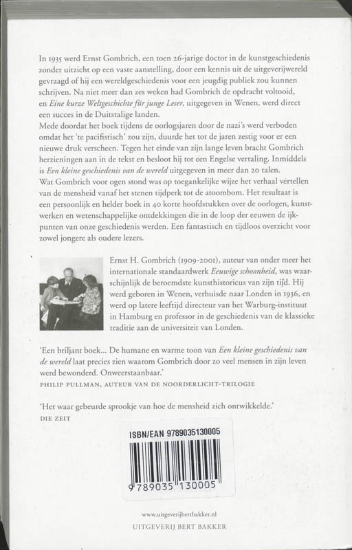 Achterkant van Kleine geschiedenis van de wereld