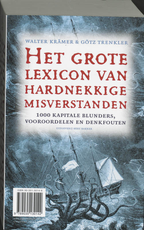 Achterkant van Grote lexicon van hardnekkige misverstanden