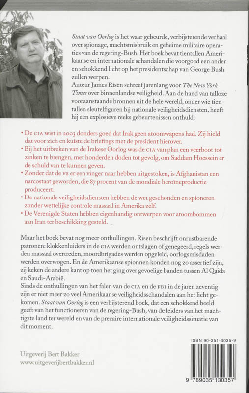 Achterkant van Staat van oorlog