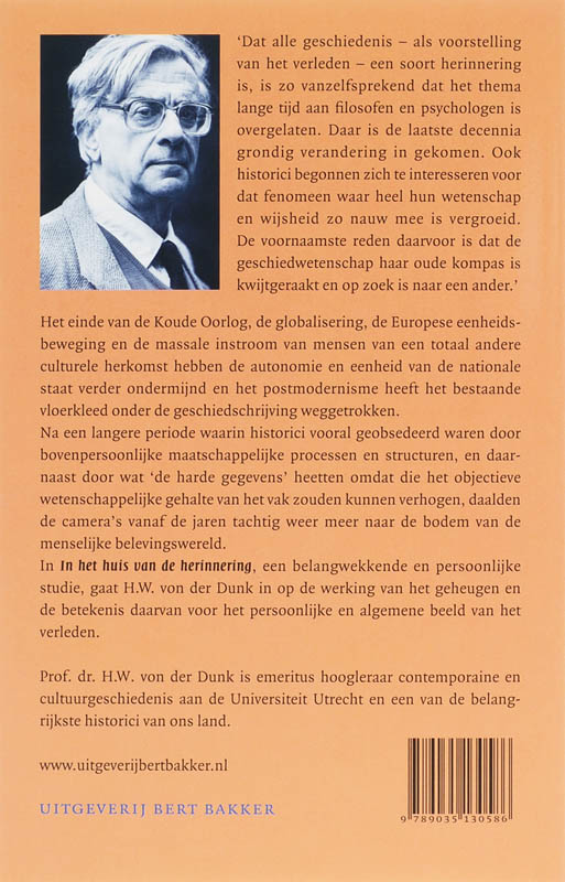 Achterkant van In het huis van herinnering