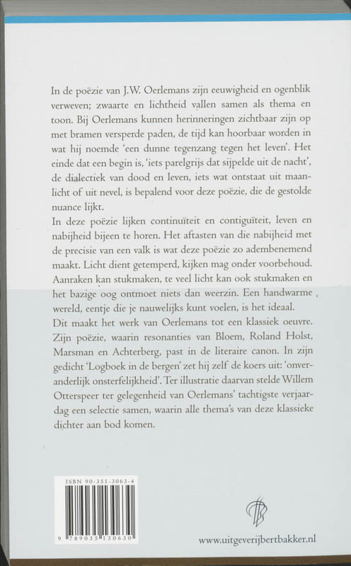 Achterkant van Koers: onveranderlijk onsterfelijkheid