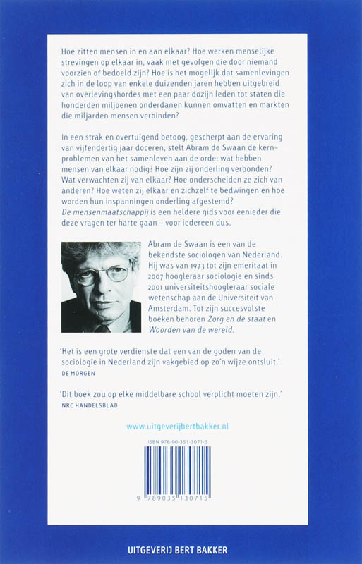 Achterkant van Mensenmaatschappij