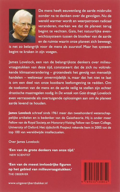 Achterkant van Wraak van Gaia