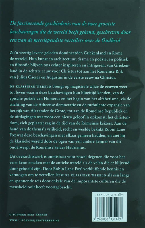 Achterkant van de klassieke wereld