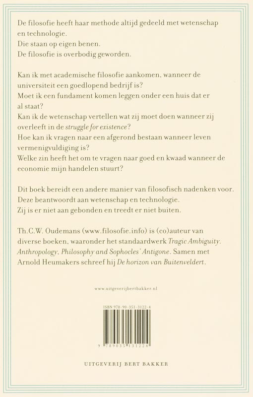 Achterkant van Echte filosofie