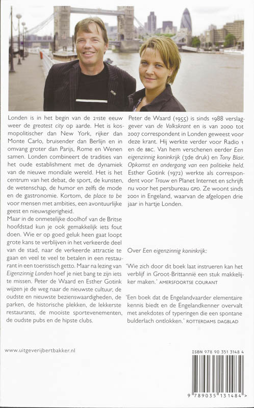 Achterkant van Eigenzinnig Londen