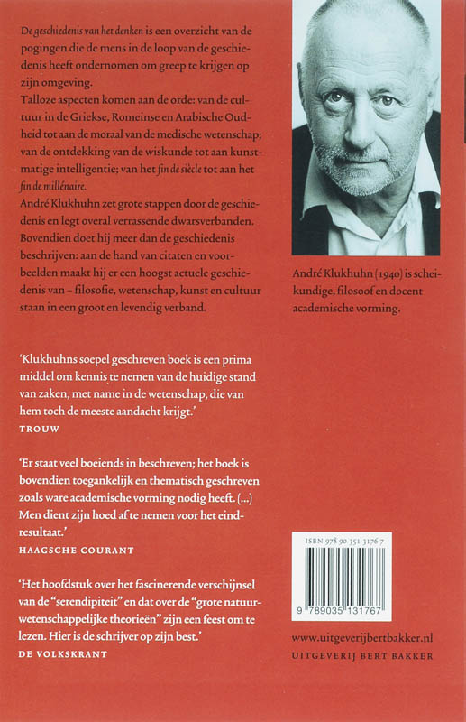 Achterkant van Geschiedenis van het denken