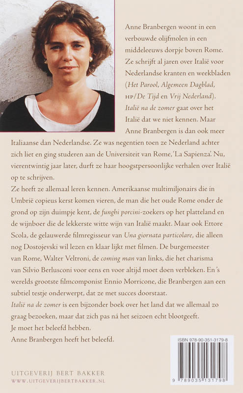 Achterkant van Italie na de zomer