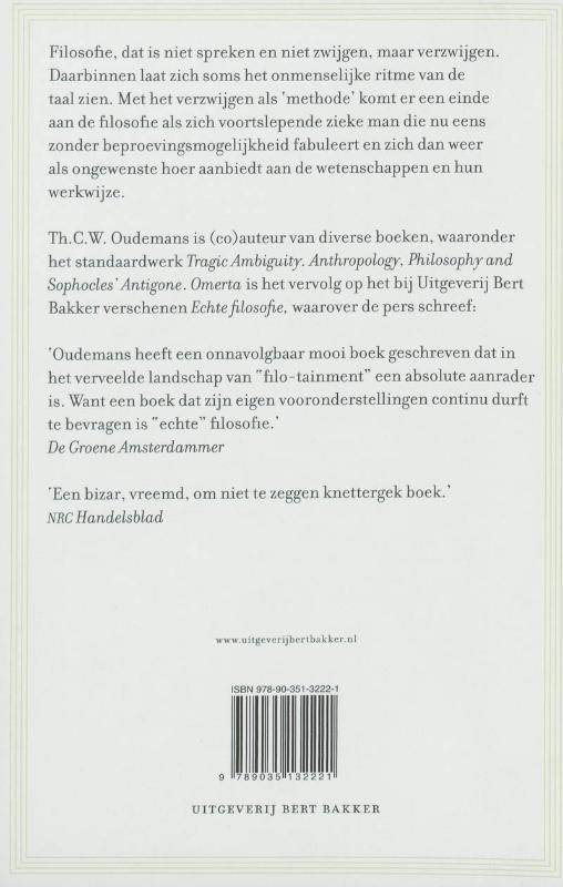 Achterkant van Omerta