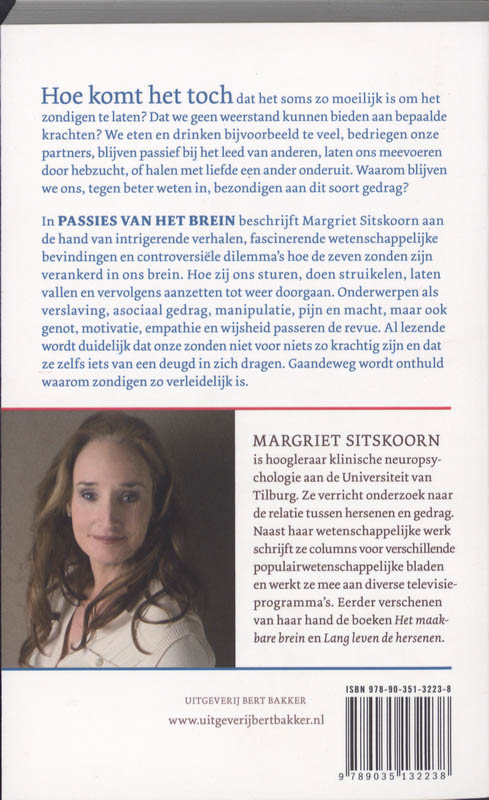 Achterkant van Passies van het brein