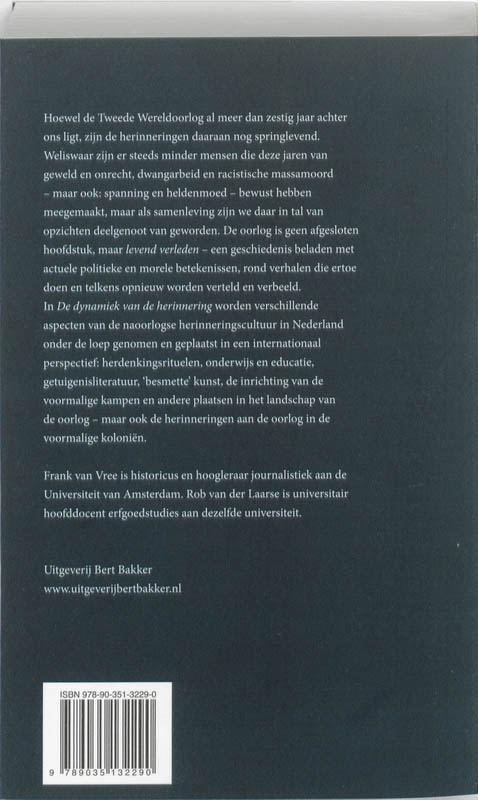 Achterkant van De Dynamiek van de herinnering