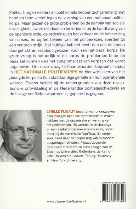 Achterkant van Het nationale politiekorps