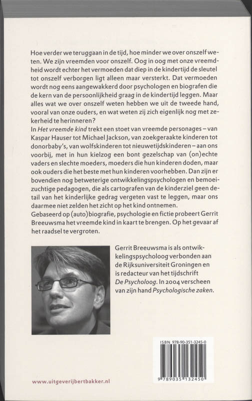 Achterkant van Vreemde kind