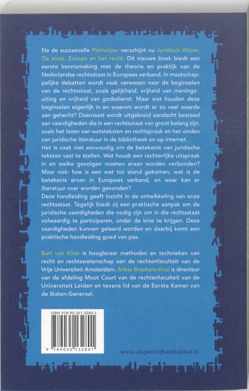 Achterkant van Juridisch wijzer