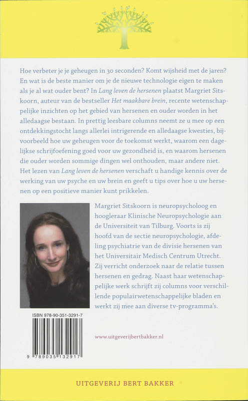 Achterkant van Lang leven de hersenen