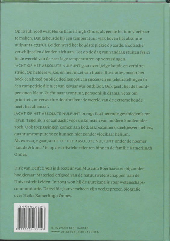 Achterkant van Jacht op het absolute nulpunt