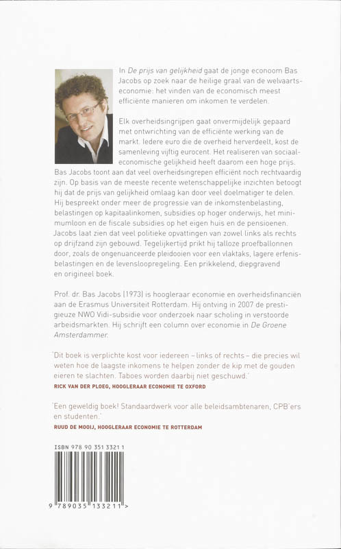 Achterkant van Prijs van gelijkheid